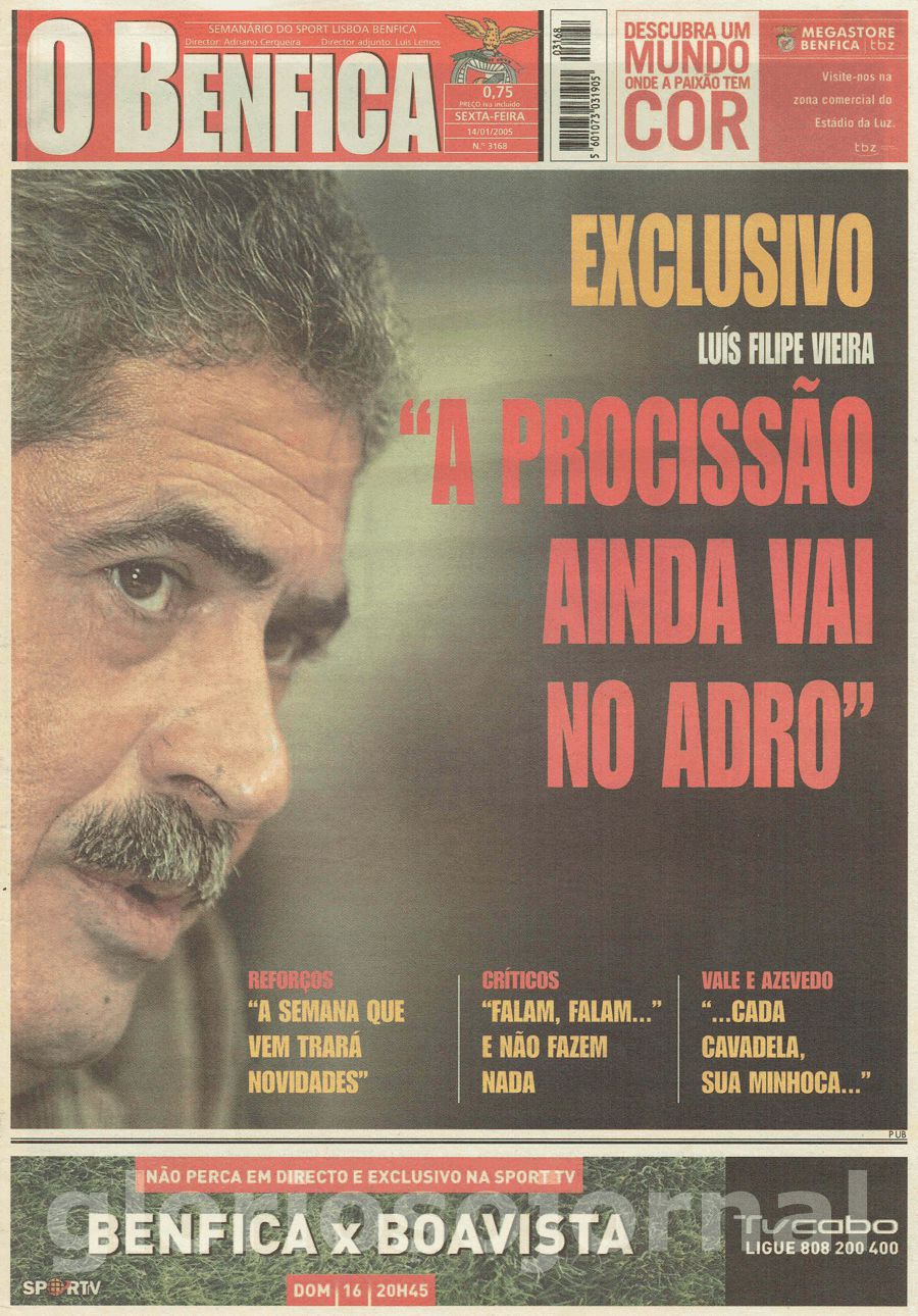 jornal o benfica 3168 2005-01-14